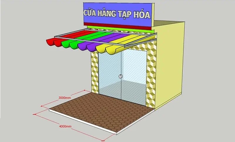 Lợi ích của mái hiên di động cho cửa hàng tạp hóa